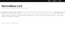 Tablet Screenshot of narrowbase.com